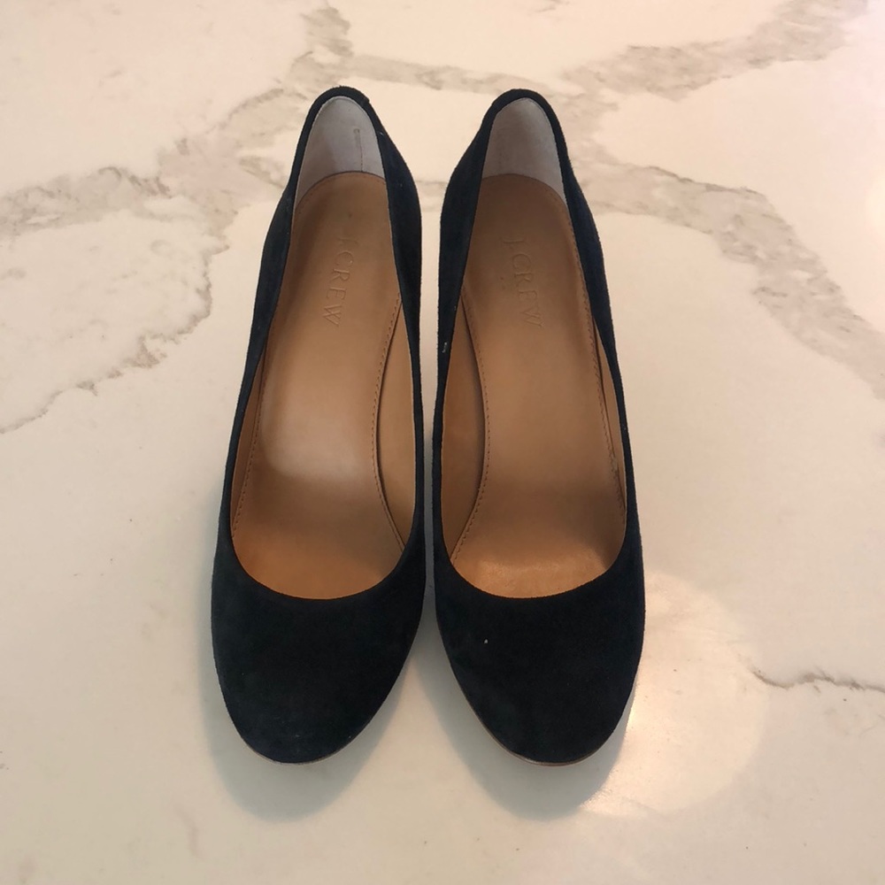 J Crew block heels